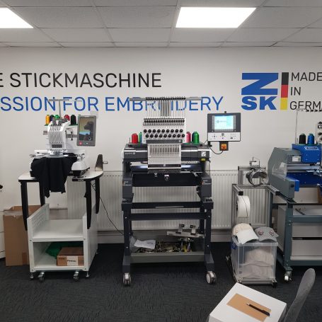 Brother and ZSK single head embroidery machines